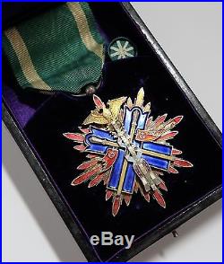 WW2 Nice! 5th Class ORDER of GOLDEN KITE MEDAL STERLING SILVER JAPANESE JAPAN