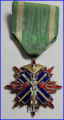 WW2 ORDER of GOLDEN KITE STERLING SILVER 5th CLASS JAPAN MEDAL JAPANESE BADGE