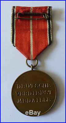 WW2 Order of German Eagle bronze medal. Ring marked 29
