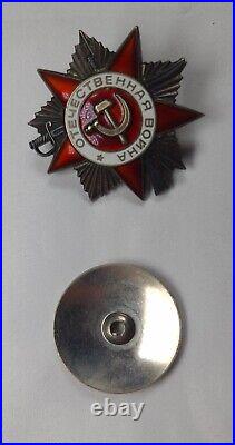 WW2 Original USSR Russian Order Of The Patriotic War Enamel Award + Original Box