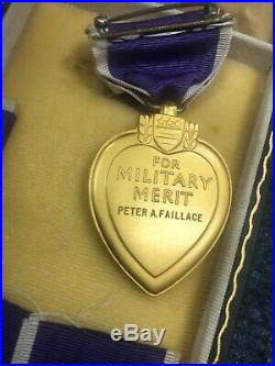WW2 Original US Army Purple Heart Medal & Case