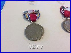 WW2 PURPLE HEART Medal With Name And Other Metals (Authentic) GI Issued WWII