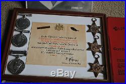 WW2 Palestine medal group RQMS Rifle Brigade with photos, paperwork MID etc