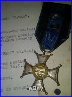 WW2 Polish Virtuti Militari Medal Group HOME ARMY AK Armia Krajowa Poland