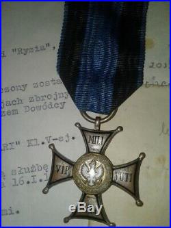 WW2 Polish Virtuti Militari Medal Group HOME ARMY AK Armia Krajowa Poland