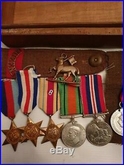 WW2. QUEENS ROYAL WEST SURREY. MEDALS TO MAJOR A. BELL. 7th Armoured Div. Desert Rats