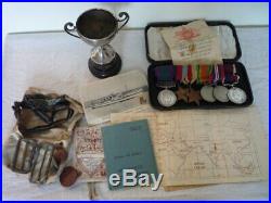 WW2 RAF 6 Medal Group Palestine Long Service & Paperwork Etc J W Hedges 508519