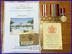 WW2 RAF Spitfire Pilot Casualty Medal Group 249 Squadron Malta Booth -Sussex