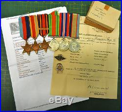 WW2 RAN medal group of 6, THOMPSON, Africa, Pacific, Burma