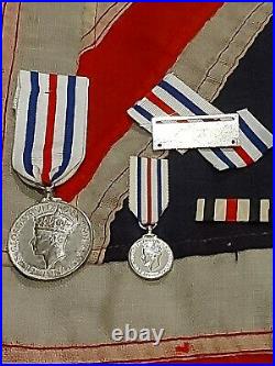 WW2 RARE King's Medal Service in the Cause of Freedom + Miniature & Bar WWII