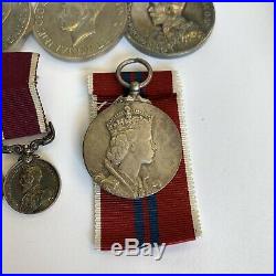WW2 Regular Army Long Service Medal Group Bar Warren Officer Class 1 C H Roberts