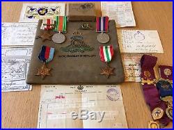 WW2 Royal Artillery Medal Group and Ephemera