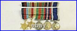 WW2 Royal Navy Long Service Group of 5 Medals, Battle for Malta @ HMS St. Angel