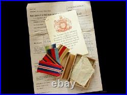 WW2 Royal Navy Medal Group, Badges & Some Documents. Stanley David Ringrose
