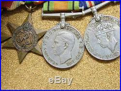 WW2 Set of 8 Medals Palestine, 8th Army Bar To Sgt J Marshall, Sherwood Foresters