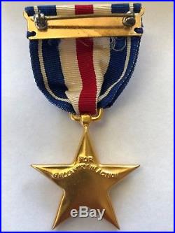 WW2 Silver Star Medal (USA) with Original Case and Ribbon Excellent Condition