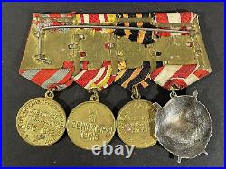 WW2 Soviet Russian Order of the Red Banner, Victory over Germany & Japan Medals