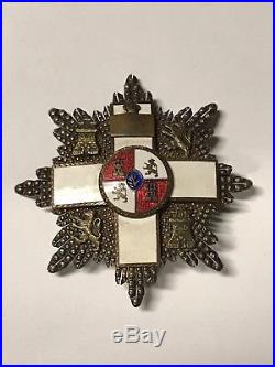 WW2 Spanish War Order Of Military Merit Cross Breast Star Badge Medal Civil WW1