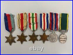WW2 Territorial Efficiency Medal Group Africa, Italy Star CFN. H. Bryan R. E. M. E