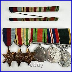 WW2 Territorial Efficiency Medal Group Gunner RH West Royal Artillery 2050496
