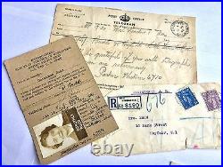 WW2 USA Army Service Forces UK Medal, ID, Passport, Telegrams & Love Letter