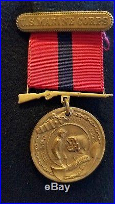 WW2 USMC Named Uniforms and Good Conduct Medal Numbered Engraved