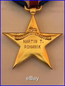 WW2 US/American Named S1lver Star Medal KIA Tanker in Germany Pin/Badge