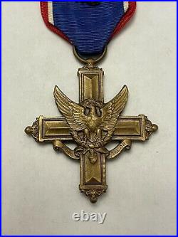 WW2 US/American Numbered Distinguished Service Medal For Valor with OLC Pin
