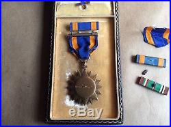WW2 US Army Air Corps Named IDed to POW Air Medal w Ribbons & Box Estate Find