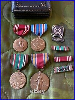 WW2 US Army Medal & Dog Tag Grouping, Bronze Star, 253rd Field Artillery Named