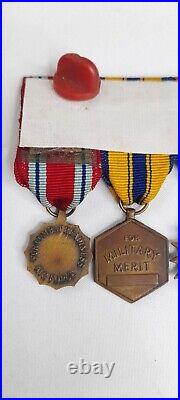 WW2 US Military Army Air Force Bronze Air 4 Space Miniature Medal Merit Combat
