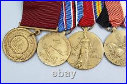 WW2 US Navy 5 Place Medal Bar Named and Dated 1945. YMU1079