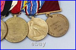 WW2 US Navy 5 Place Medal Bar Named and Dated 1945. YMU1079