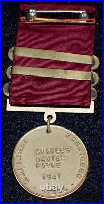 WW2 US Navy Good Conduct Medal Second Third Fourth Bars USS Jet PYc-20, C. PAYNE