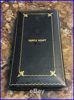 Ww2 Us Purple Heart Medal Box & Pin