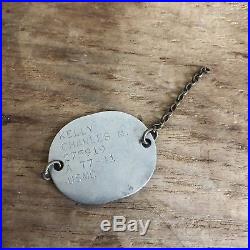 WW2 U. S. Marine Corps Named Lot Thumbprint Dog Tag Sterling Good Conduct Medal