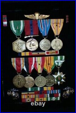 WW2 Vietnam War Chief Warrant Officer Nine Medal Display Parachutists Badge RARE