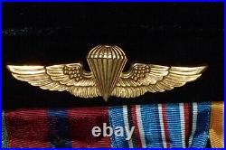 WW2 Vietnam War Chief Warrant Officer Nine Medal Display Parachutists Badge RARE