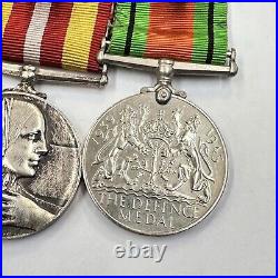 WW2 Voluntary Medical Service Medal Defence Medal & Red Cross Miss Annie Wilson