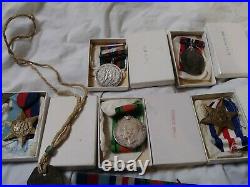 WW2 WWII Canadian Canada Medal Grouping CVSM Stars Defence ID Tag Disc RCCS