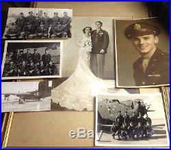 WW2 WWII DISTINGUISHED FLYING CROSS & AIR MEDAL Photos Id Info Large Lot