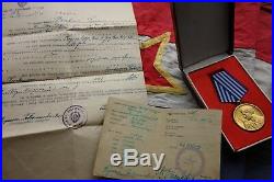 WW2 Yugoslavia Tito Partisan Lot ID CARD MEDAL DOCUMENT RARE 1945 WWII