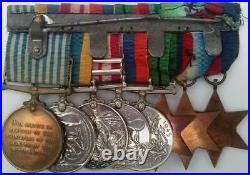WW2 and Korea Medal Group (8) Plus Miniatures and Ribbon Bar to P. O. TATE R. N