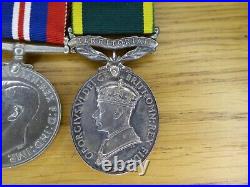 WW2 full size 5 medal set inc. Named Territorial Efficiency Medal Pte R. S. Hunt
