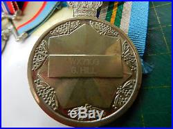 WW2 medal group x 6, HILL, Africa, Pacific, Japan service