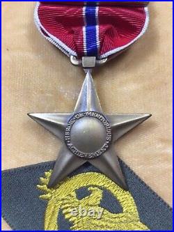 WWII Bronze Star Medal with Label Pin & Coffin Case