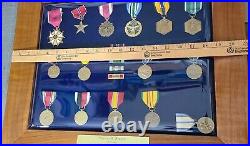 WWII Korean Vietnam Wars Badge Pin 16 Medals Of Charles B Fralick Air Force