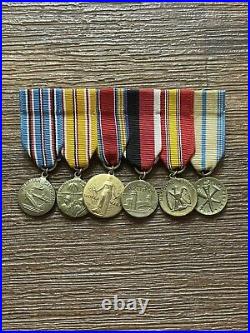 WWII-Korean War Era Army Miniature Medal Bar