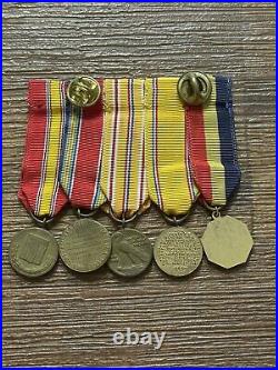 WWII Miniature Medal Bar Navy/USMC