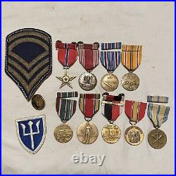 WWII Named Bronze Star Medal Group Medic 97th Inf Div Mexican-American